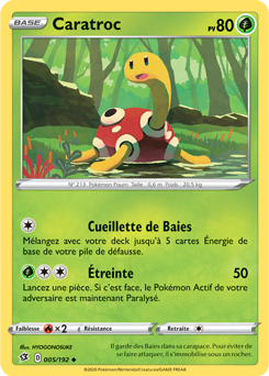 Carte Pokémon Caratroc 5/192 de la série Clash des Rebelles en vente au meilleur prix