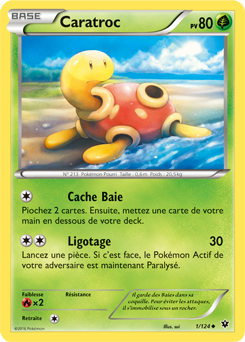 Carte Pokémon Caratroc 1/124 de la série Impact des Destins en vente au meilleur prix