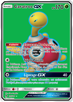 Carte Pokémon Caratroc GX 195/214 de la série Tonnerre Perdu en vente au meilleur prix