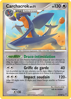 Carte Pokémon Carchacrok 5/147 de la série Vainqueurs Suprêmes en vente au meilleur prix