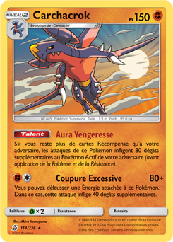 Carte Pokémon Carchacrok 114/236 de la série Harmonie des Esprits en vente au meilleur prix