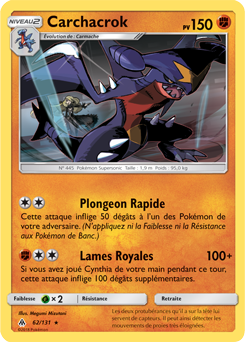 Carte Pokémon Carchacrok 62/131 de la série Lumière Interdite en vente au meilleur prix