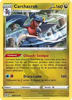 Carte Pokémon Carchacrok 109/172 de la série Stars Étincelantes en vente au meilleur prix