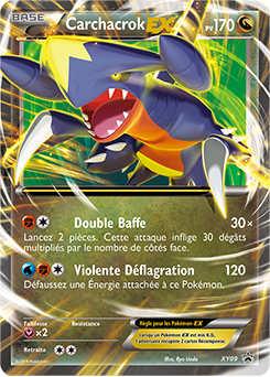 Carte Pokémon Promo Carchacrok EX XY09 de la série Promos XY