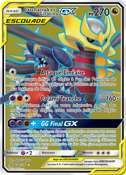 Carte Pokémon Carchacrok Giratina GX 228/236 de la série Harmonie des Esprits en vente au meilleur prix
