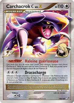 Carte Pokémon Carchacrok NIV.X 145/147 de la série Vainqueurs Suprêmes en vente au meilleur prix