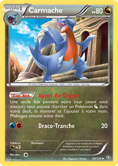 Carte Pokémon Carmache 89/124 de la série Dragons Éxaltés en vente au meilleur prix