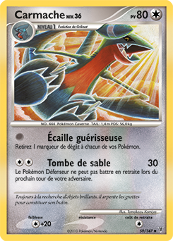 Carte Pokémon Carmache 59/147 de la série Vainqueurs Suprêmes en vente au meilleur prix