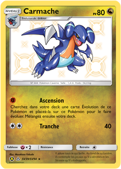 Carte Pokémon Carmache SV39/SV94 de la série Destinées Occultes en vente au meilleur prix