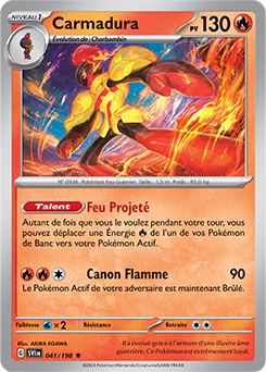 Carte Pokémon Carmadura 041/198 de la série Écarlate et Violet en vente au meilleur prix