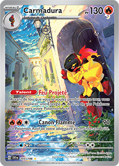 Carte Pokémon Carmadura 203/198 de la série Écarlate et Violet en vente au meilleur prix