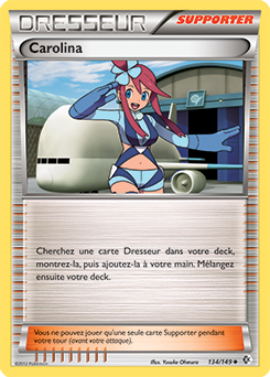 Carte Pokémon Peu commune Carolina 134/149 de la série Frantières Franchies