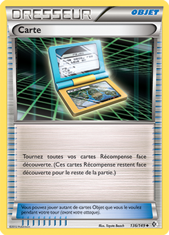Carte Pokémon Peu commune Carte 136/149 de la série Frantières Franchies