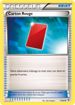 Carte Pokémon Peu commune Carton Rouge 71/83 de la série Générations