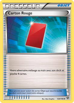 Carte Pokémon Peu commune Carton Rouge 124/146 de la série X&Y