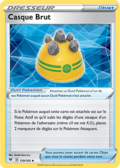 Carte Pokémon Casque Brut 159/185 de la série Voltage Éclatant en vente au meilleur prix