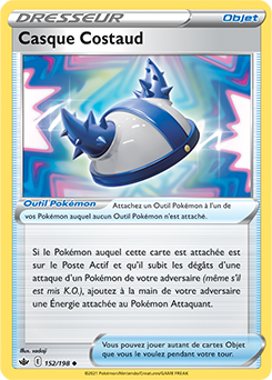 Carte Pokémon Casque Costaud 152/198 de la série Règne de Glace en vente au meilleur prix