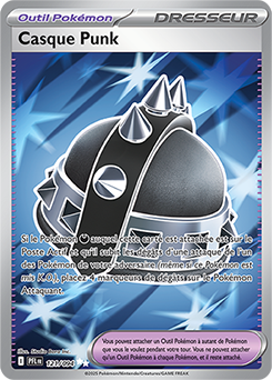 Carte Pokémon Ultra rare Casque Punk 121/94 de la série Flammes Fantasmagoriques