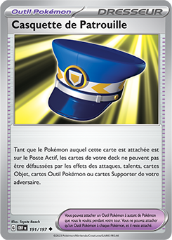 Carte Pokémon Casquette de Patrouille 191/197 de la série Flammes Obsidiennes en vente au meilleur prix
