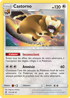 Carte Pokémon Castorno 172/236 de la série Harmonie des Esprits en vente au meilleur prix