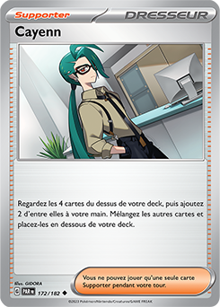 Carte Pokémon Peu commune Cayenn 172/182 de la série Faille Paradoxe
