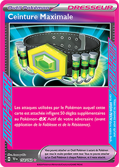 Carte Pokémon Ceinture Maximale 154/162 de la série Forces Temporelles en vente au meilleur prix
