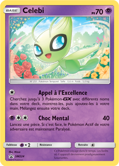 Carte Pokémon Celebi SM224 de la série Promos Soleil et Lune en vente au meilleur prix