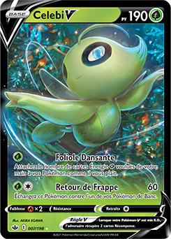 Carte Pokémon Celebi V 7/198 de la série Règne de Glace en vente au meilleur prix