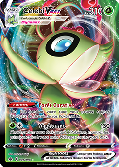 Carte Pokémon Celebi VMAX 8/198 de la série Règne de Glace en vente au meilleur prix