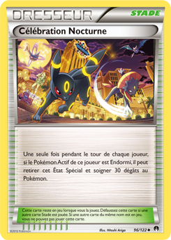Carte Pokémon Peu commune Célébration Nocturne 96/122 de la série Rupture Turbo