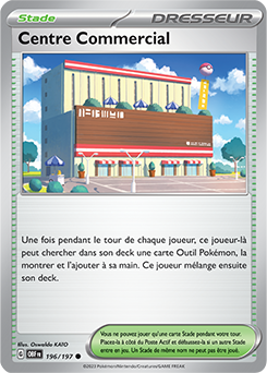 Carte Pokémon Centre Commercial 196/197 de la série Flammes Obsidiennes en vente au meilleur prix
