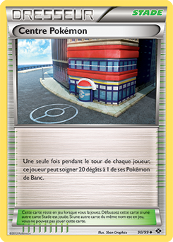 Carte Pokémon Centre Pokémon 90/99 de la série Destinées Futures en vente au meilleur prix