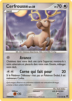 Carte Pokémon Commune Cerfrousse 113/132 de la série Merveilles Secrètes