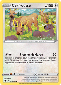 Carte Pokémon Cerfrousse 125/189 de la série Astres Radieux en vente au meilleur prix