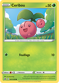 Carte Pokémon Ceribou 011/159 de la série Zénith Suprême en vente au meilleur prix