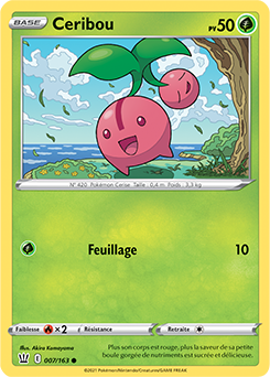 Carte Pokémon Ceribou 7/163 de la série Styles de Combat en vente au meilleur prix