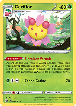 Carte Pokémon Ceriflor 8/163 de la série Styles de Combat en vente au meilleur prix