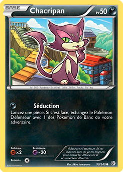 Carte Pokémon Commune Chacripan 90/149 de la série Frantières Franchies