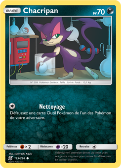 Carte Pokémon Commune Chacripan 135/236 de la série Harmonie des Esprits