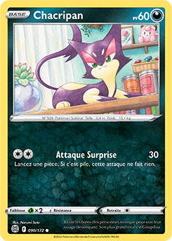Carte Pokémon Chacripan 090/172 de la série Stars Étincelantes en vente au meilleur prix