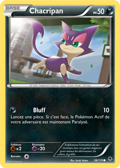 Carte Pokémon Chacripan 56/119 de la série Vigueur Spectrale en vente au meilleur prix