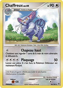 Carte Pokémon Chaffreux 36/130 de la série Diamant & Perle en vente au meilleur prix