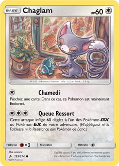 Carte Pokémon Chaglam 159/214 de la série Alliance Infallible en vente au meilleur prix