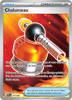 Carte Pokémon Ultra rare Chalumeau 117/94 de la série Flammes Fantasmagoriques