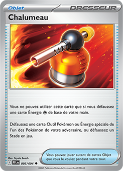 Carte Pokémon Peu commune Chalumeau 86/94 de la série Flammes Fantasmagoriques