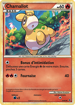 Carte Pokémon Peu commune Chamallot 35/95 de la série Déchaînement