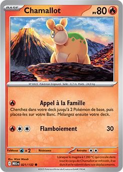 Carte Pokémon Communes Chamallot 21/132 de la série Méga-Évolution
