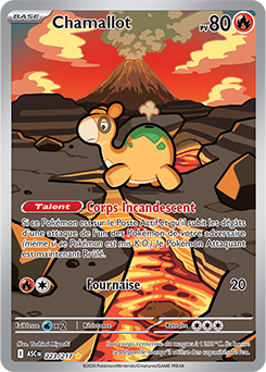 Carte Pokémon Chamallot 223/217 de la série Héros Transcendants en vente au meilleur prix