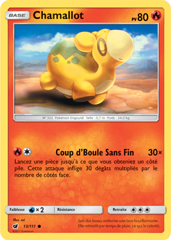 Carte Pokémon Chamallot 13/111 de la série Invasion Carmin en vente au meilleur prix