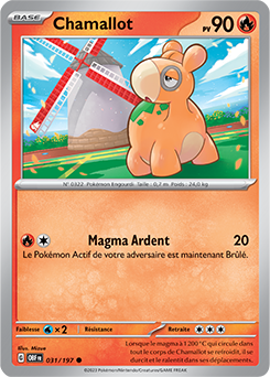 Carte Pokémon Communes Chamallot 31/197 de la série Flammes Obsidiennes